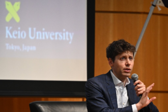 Sam Altman in Keio university